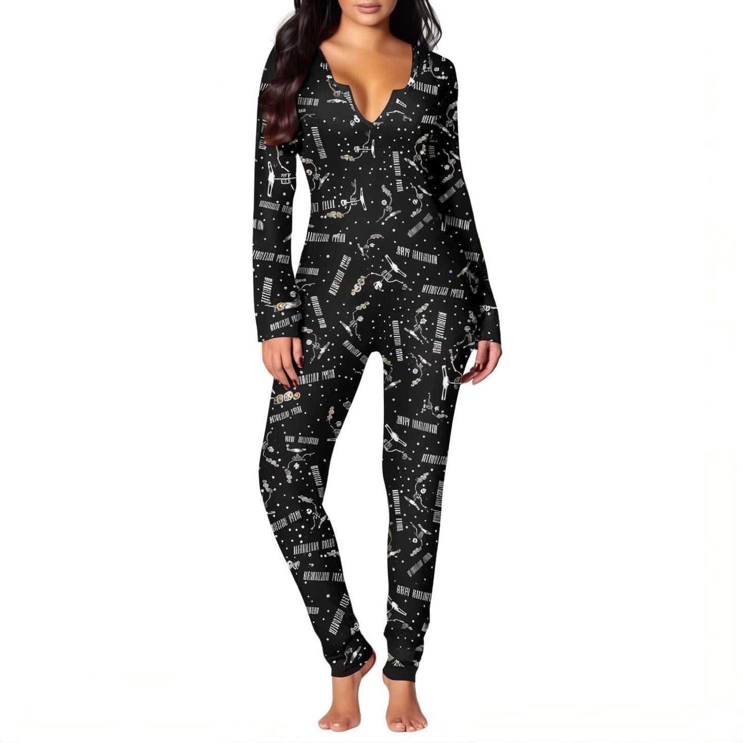 Black Romper - Skeleton Unicorn - Jack Pumpkin