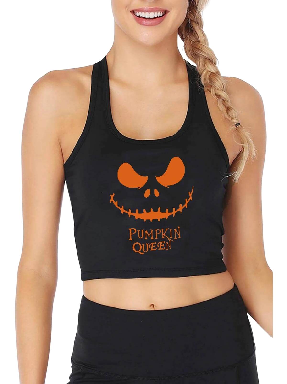 Cute Halloween Crop Top - Jack Pumpkin
