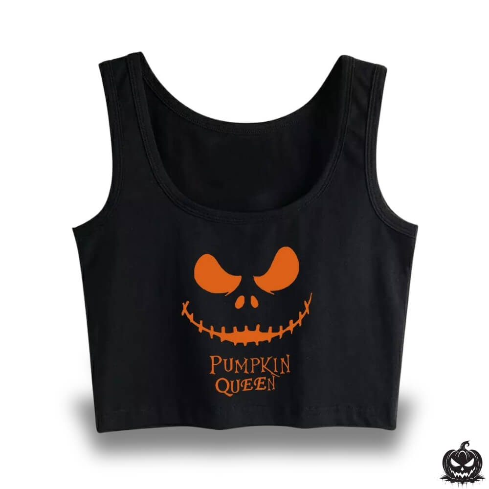Cute Halloween Crop Top - Jack Pumpkin