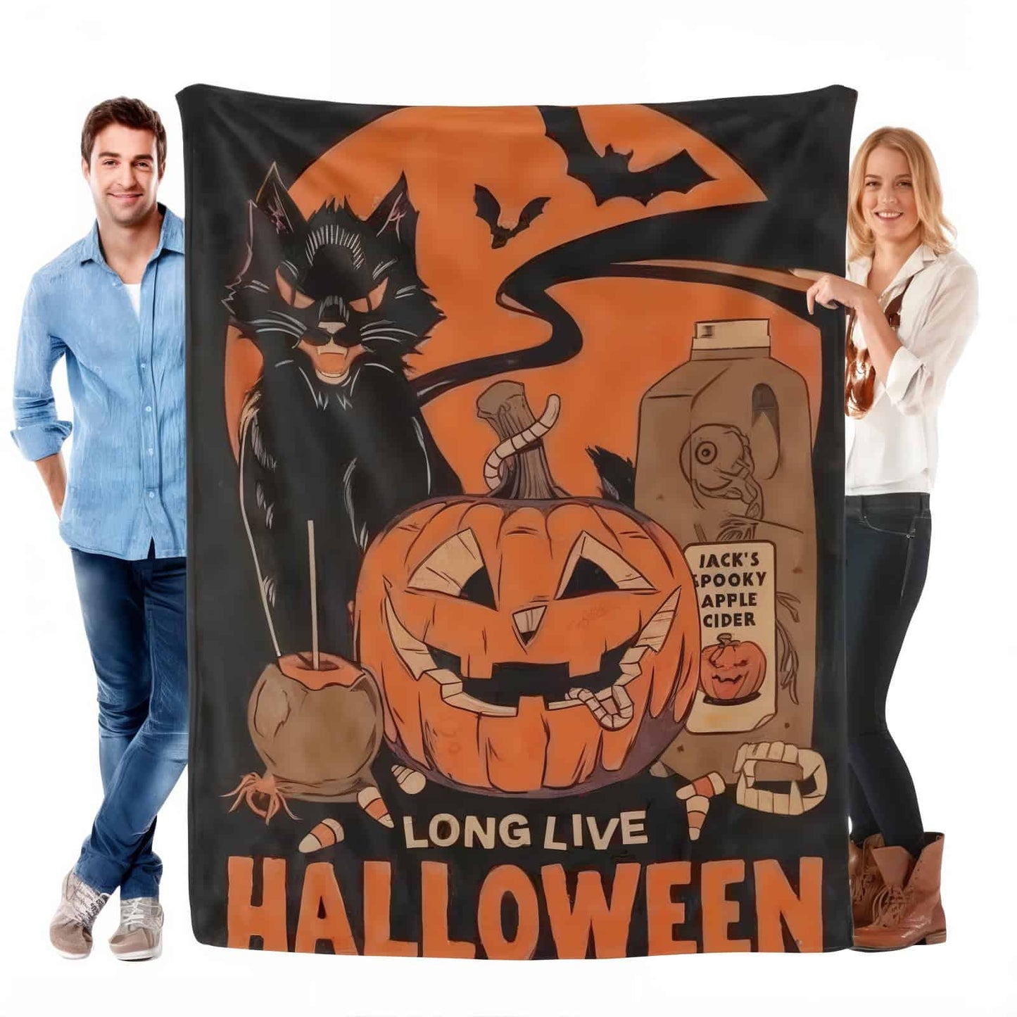 Halloween Blanket Design - Jack Pumpkin