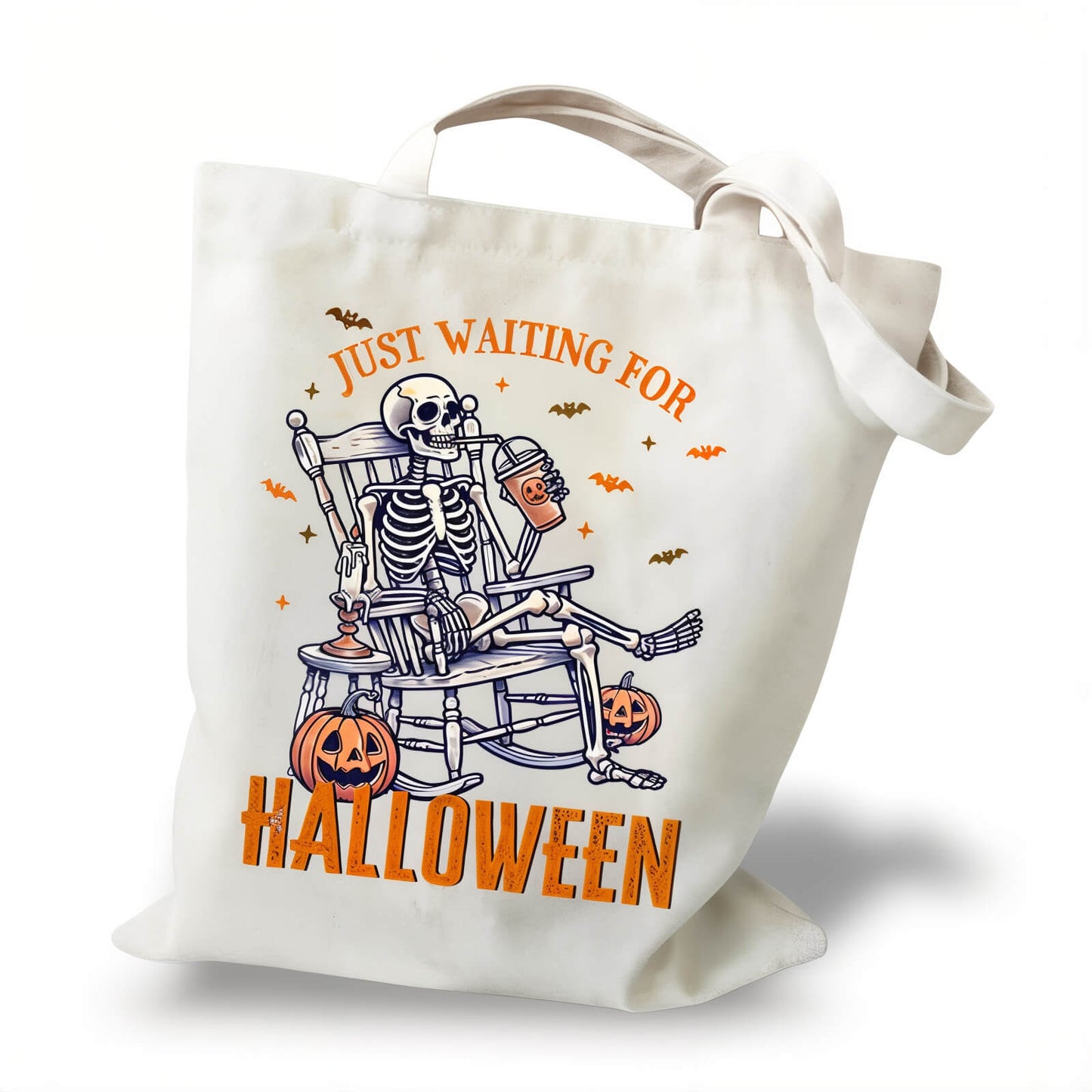 Halloween Canvas Tote Bag - Jack Pumpkin