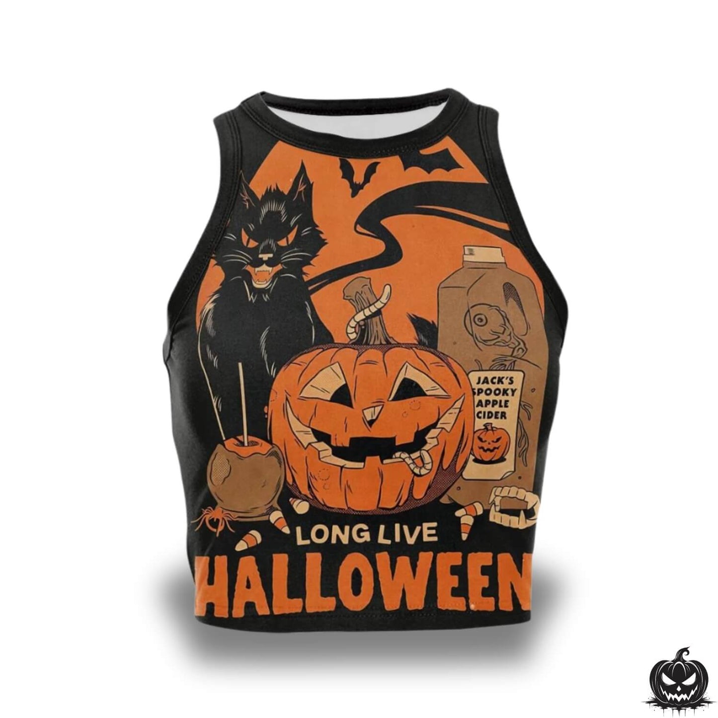 Halloween Crop Top - Jack Pumpkin