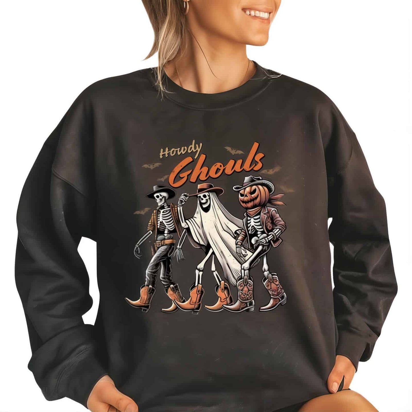 Halloween Graphic Sweatshirt - Jack Pumpkin