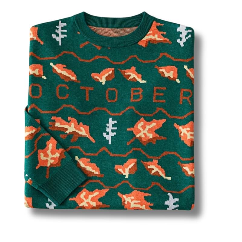 Halloween Green Sweater - Jack Pumpkin