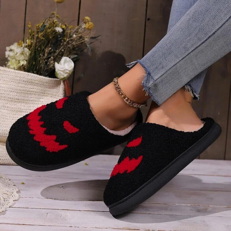 Halloween House Slippers - Jack Pumpkin