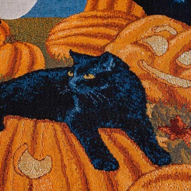 Halloween Knitted Blanket - Jack Pumpkin