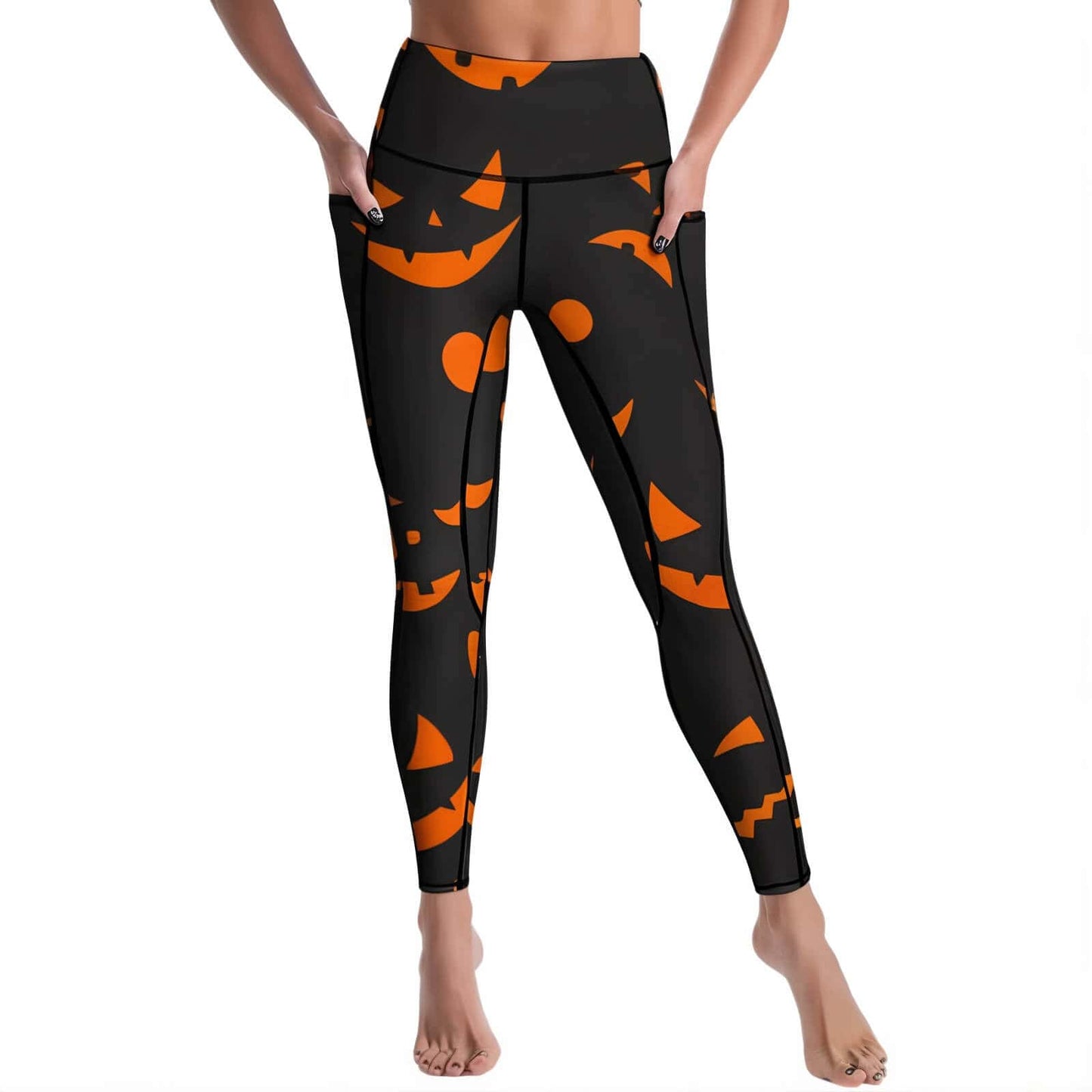 Halloween Leggings For Women - Jack Pumpkin