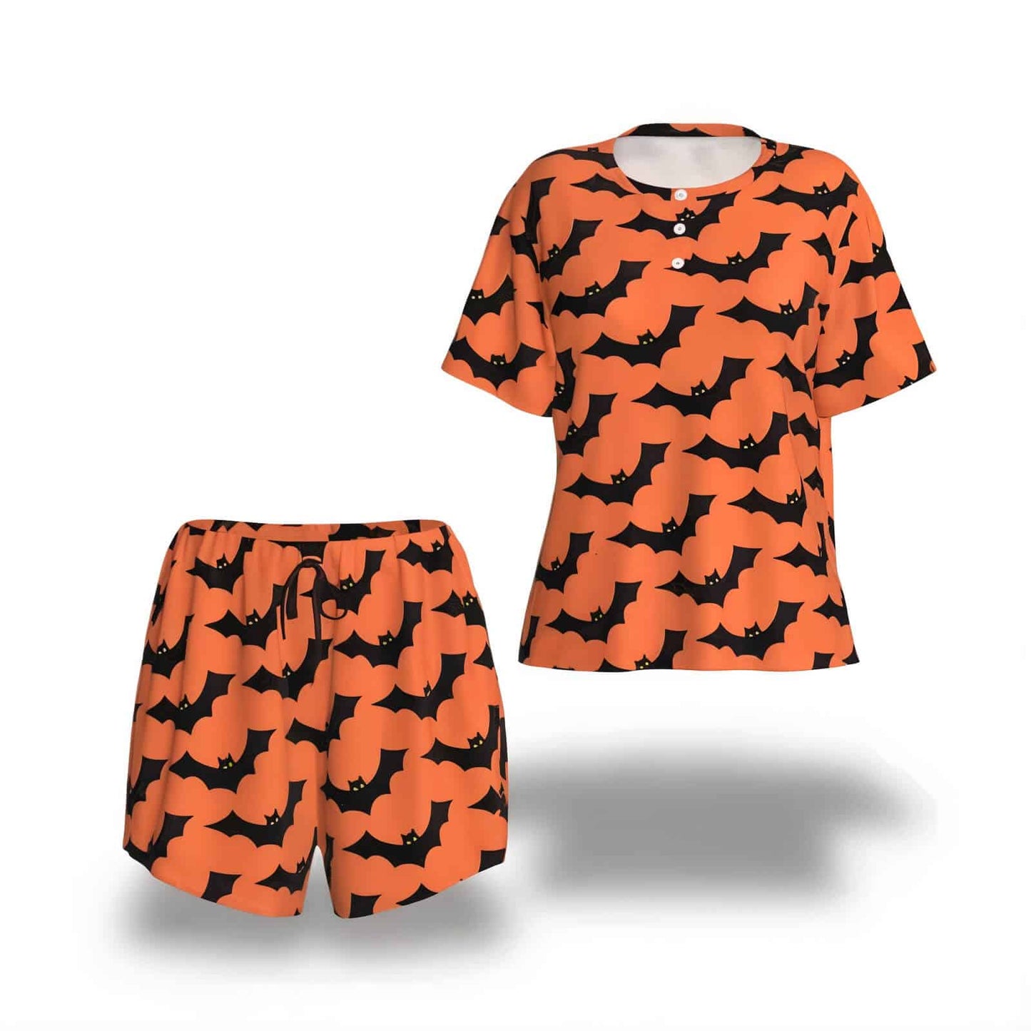 Halloween Pajama Short Set Women - Jack Pumpkin