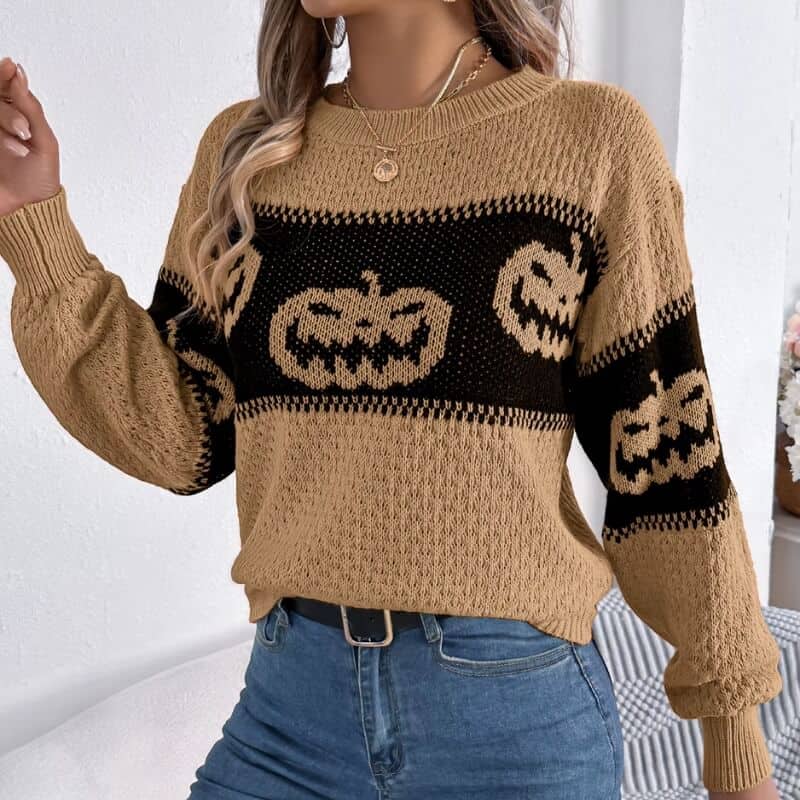 Halloween Sweater Knit - Jack Pumpkin