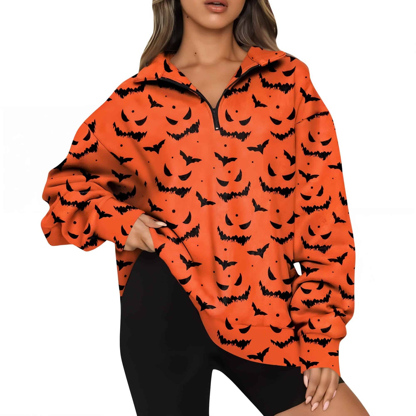 Halloween Sweatshirt For Women - Jack Pumpkin