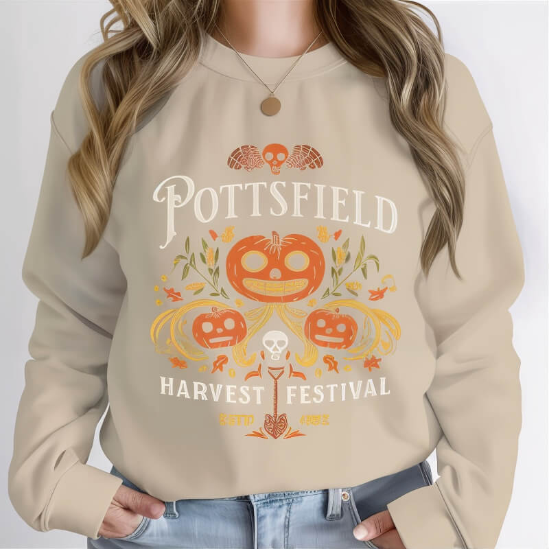 Halloween Sweatshirt Khaki