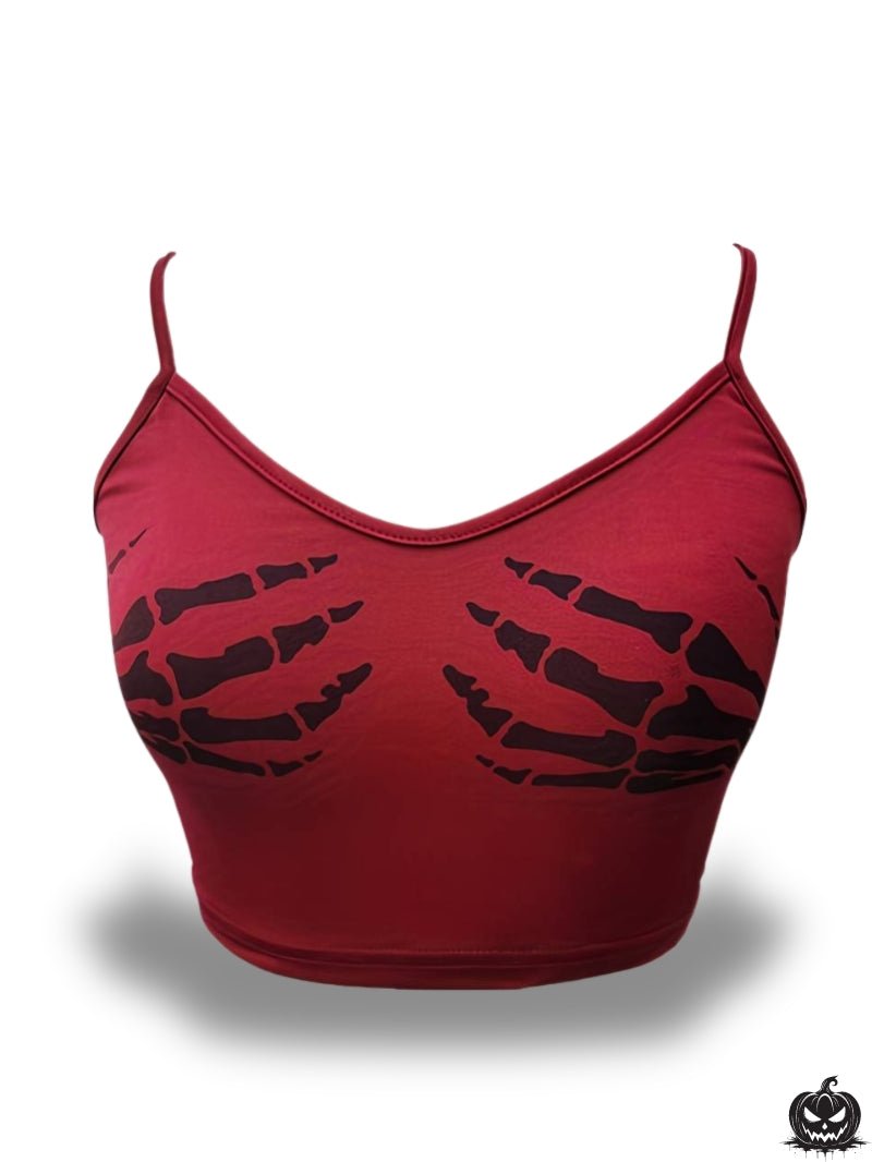 Halloween Themed Crop Top - Jack Pumpkin