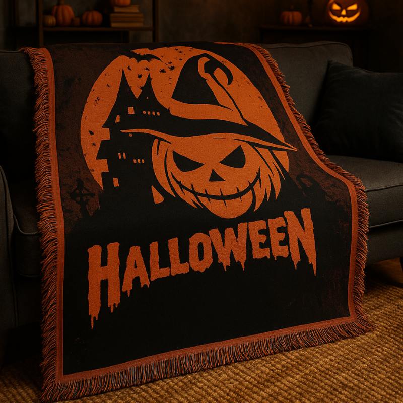 Halloween Woven Blanket