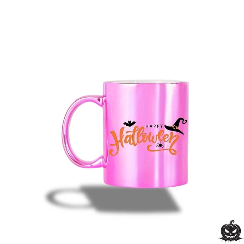 Hot Pink Halloween Mug - Jack Pumpkin