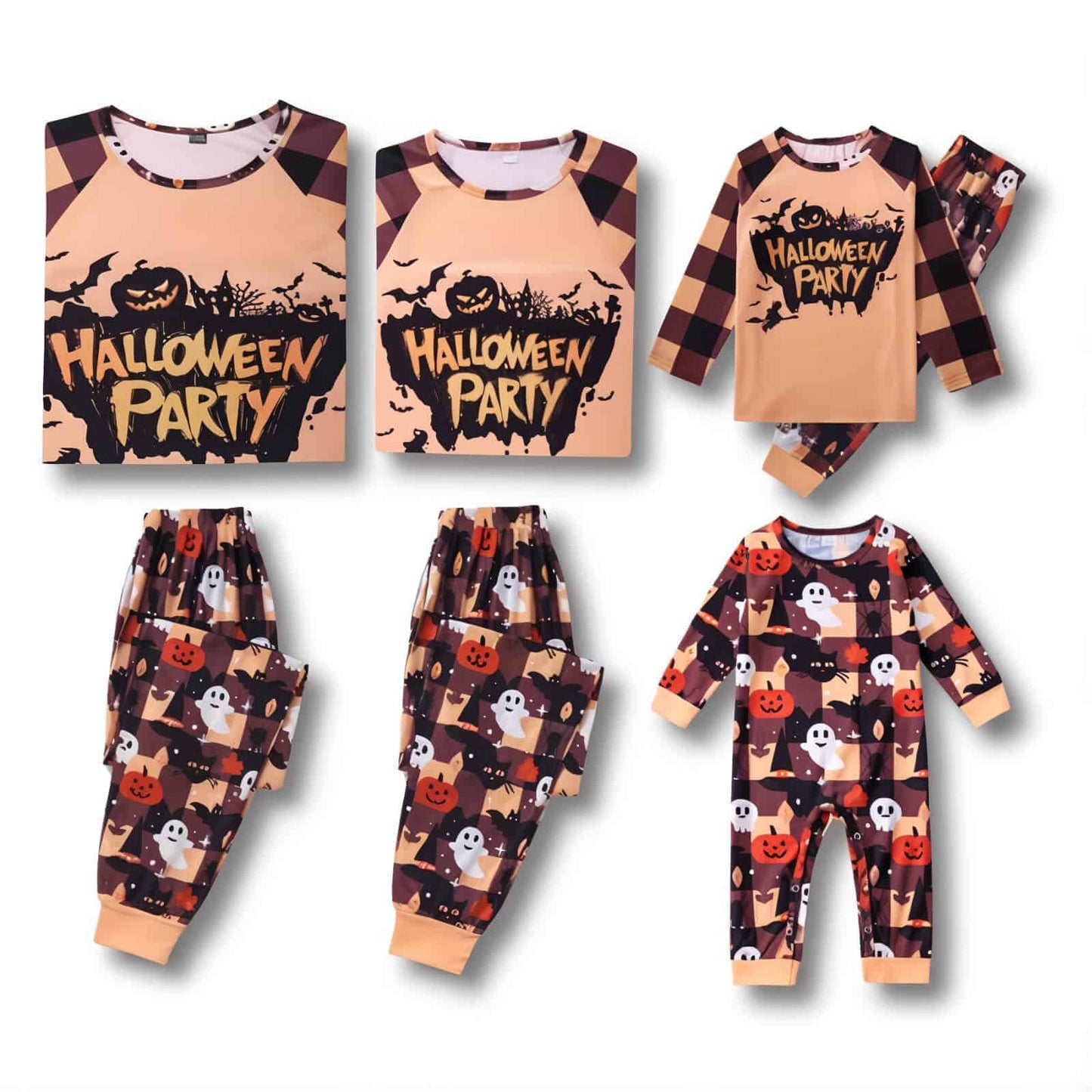 Matching Halloween Pajamas Family - Jack Pumpkin