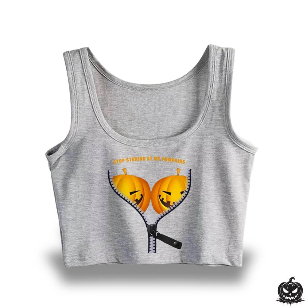 Pumpkin Crop Top Womans - Jack Pumpkin