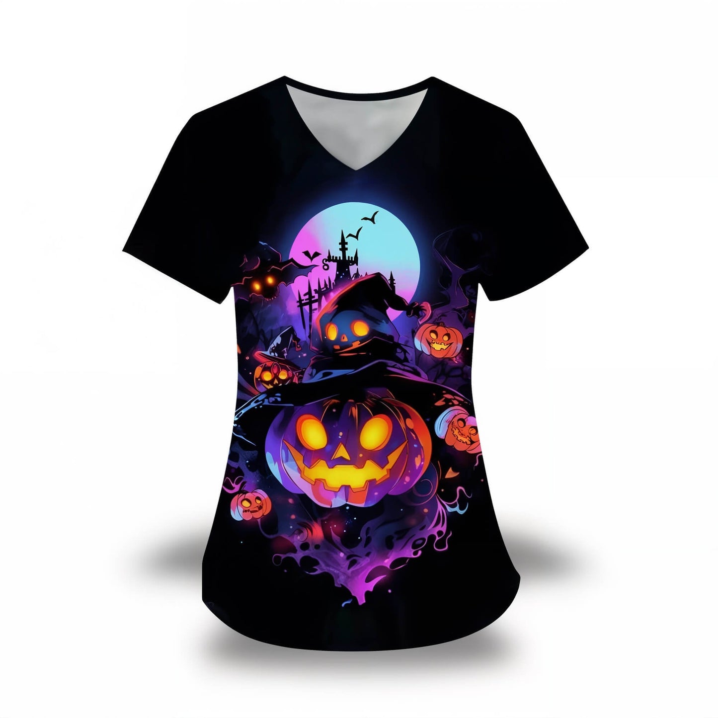 Pumpkin Shirt Womens - Jack Pumpkin
