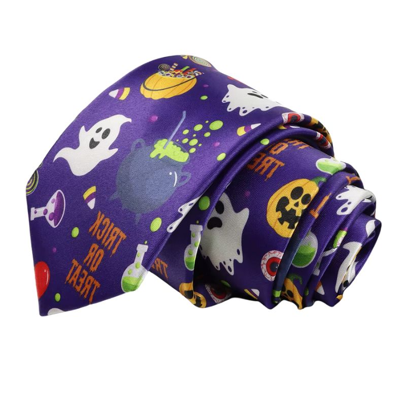 Purple Tie Halloween