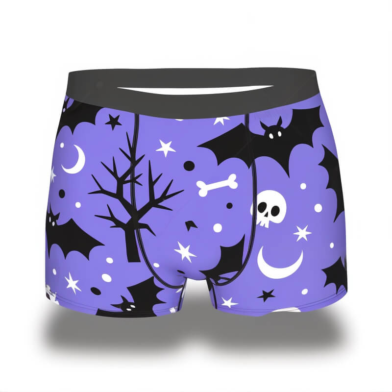 Purple Boxers For Halloween