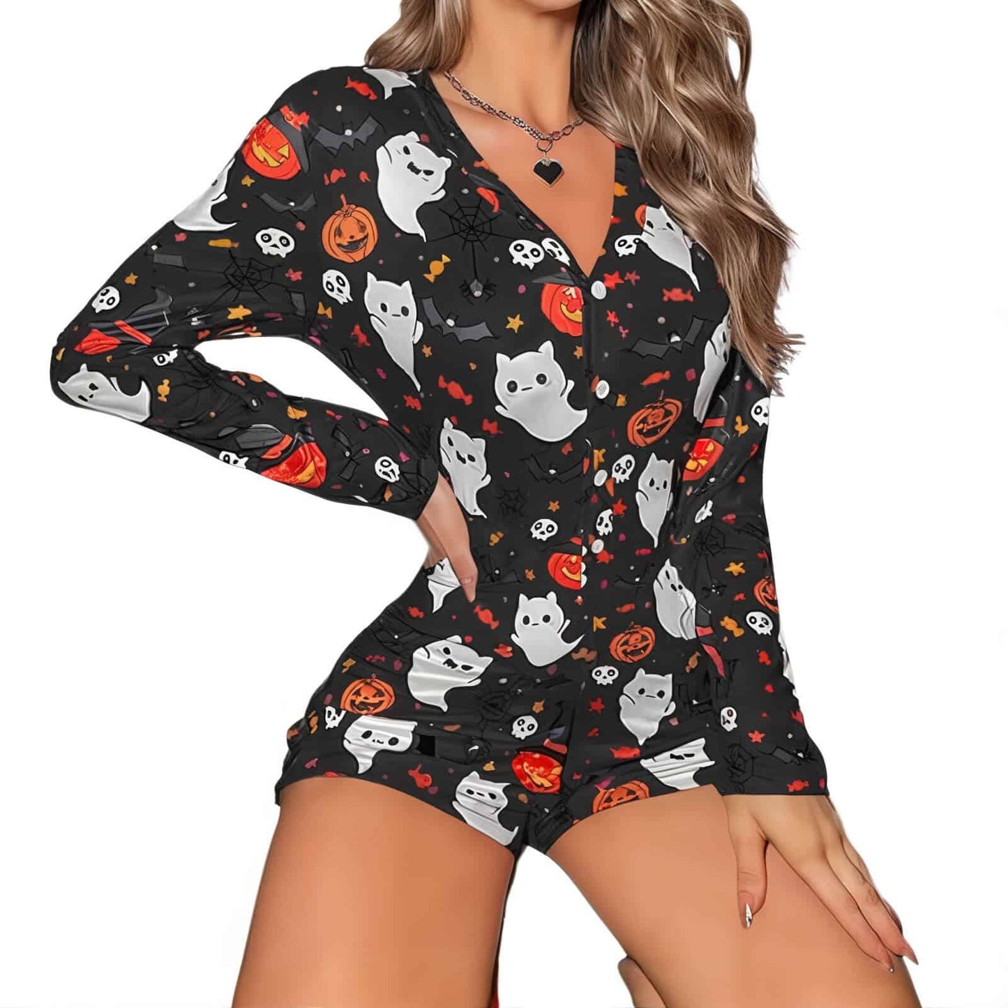 Romper Halloween Pajamas Short - Jack Pumpkin