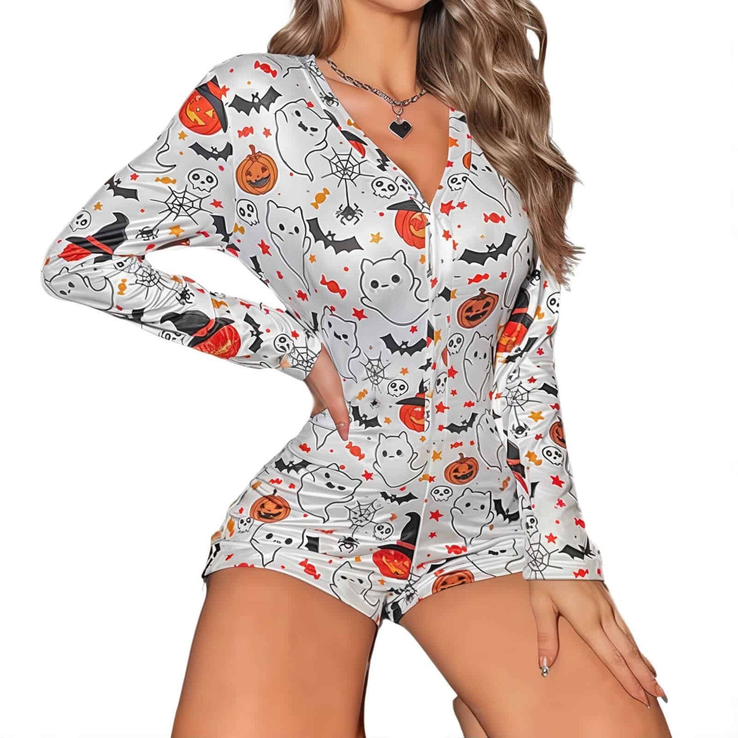 Romper Halloween Pajamas Short - Jack Pumpkin