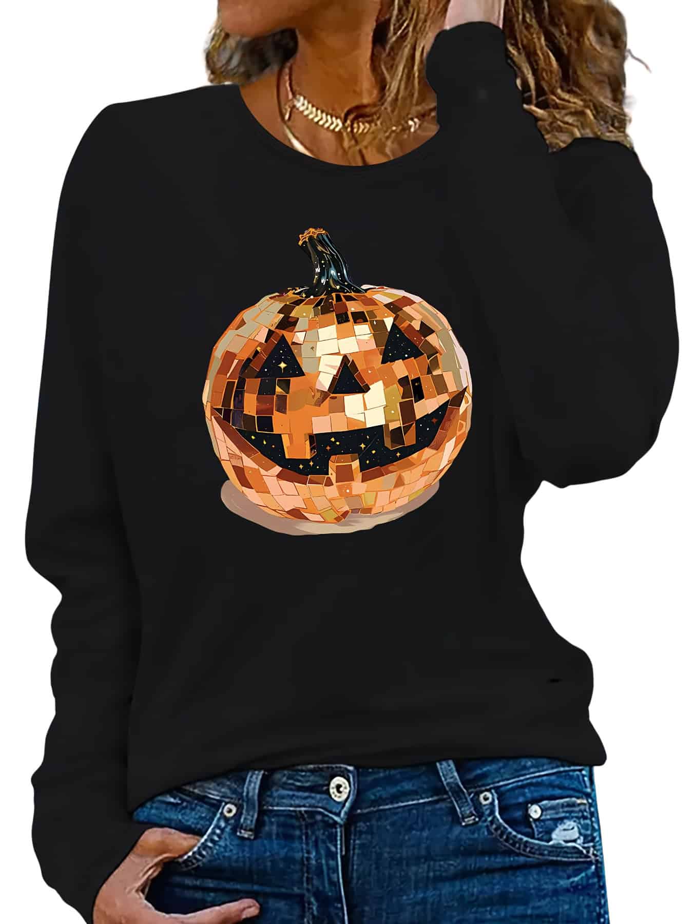Sequin Pumpkin Shirt - Jack Pumpkin