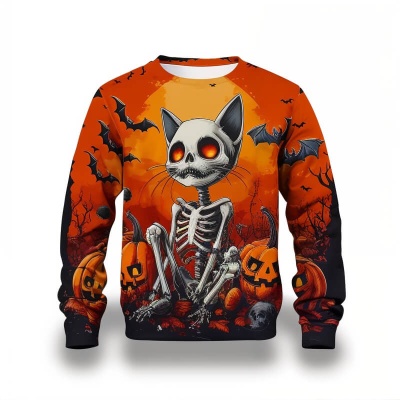 Skeleton Cat Sweatshirt