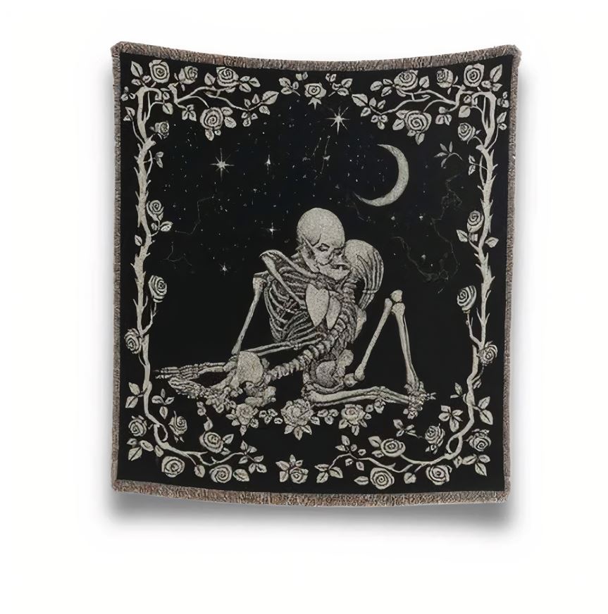 Skeleton Woven Blanket