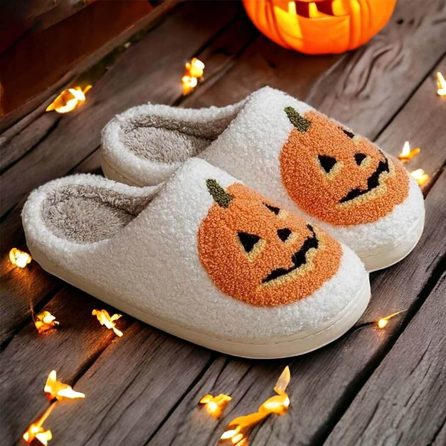 Halloween Slippers - Jack Pumpkin