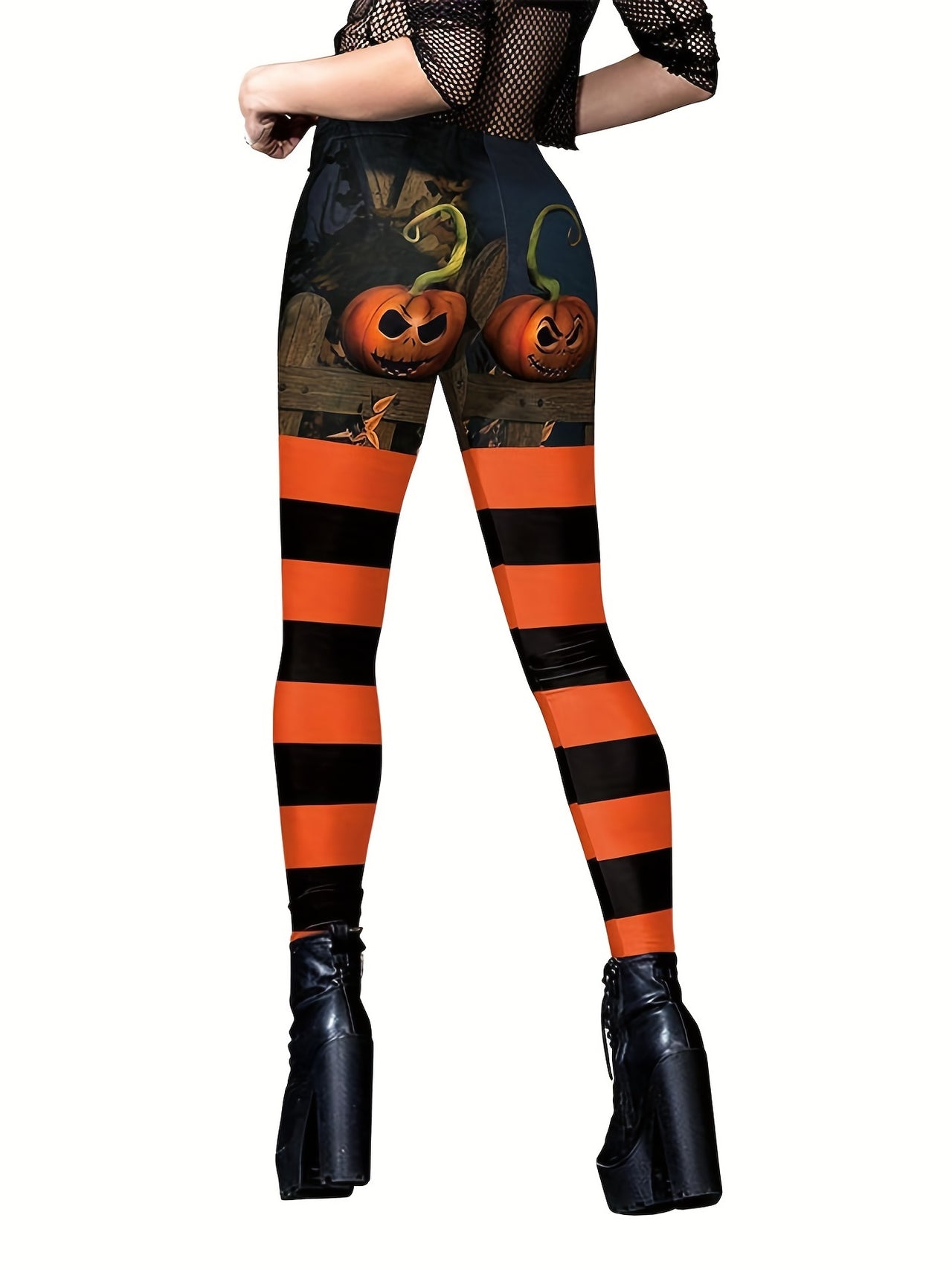 Pumpkin Leggings Womens