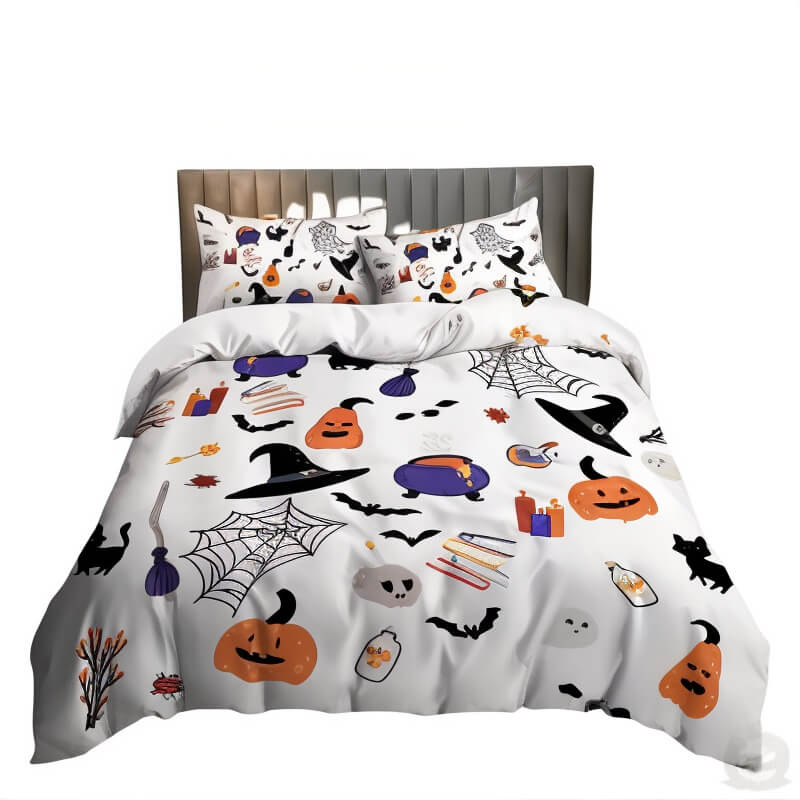 Aesthetic Halloween Bed Sheets - Jack Pumpkin