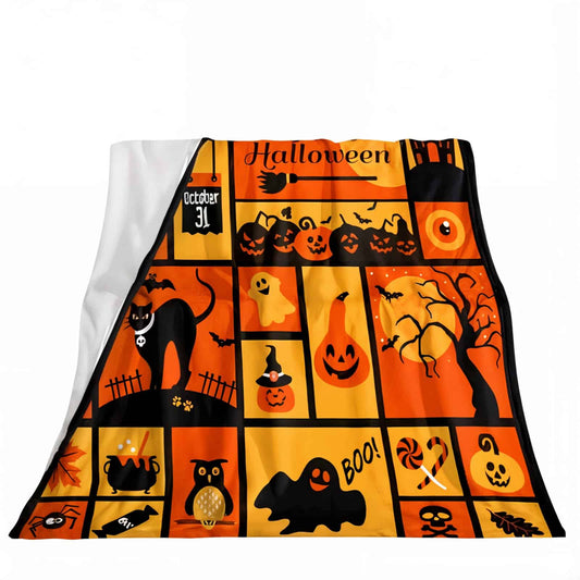 Autumn Halloween Blanket - Jack Pumpkin