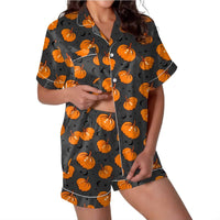 Thumbnail for Black And Orange Halloween Pajamas