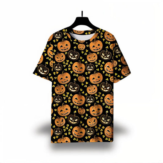 Black And Orange Pumpkin Shirt