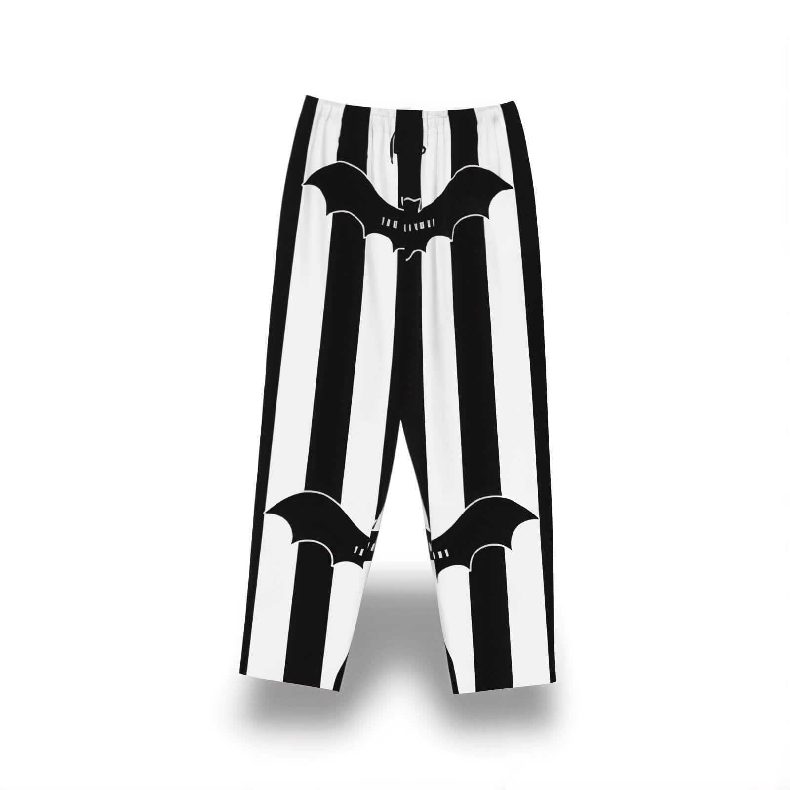 Black And White Halloween Pajama Pants - Jack Pumpkin
