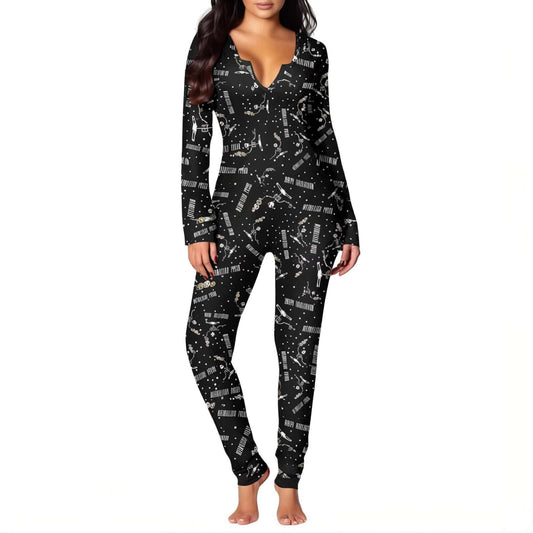 Black Romper - Skeleton Unicorn - Jack Pumpkin
