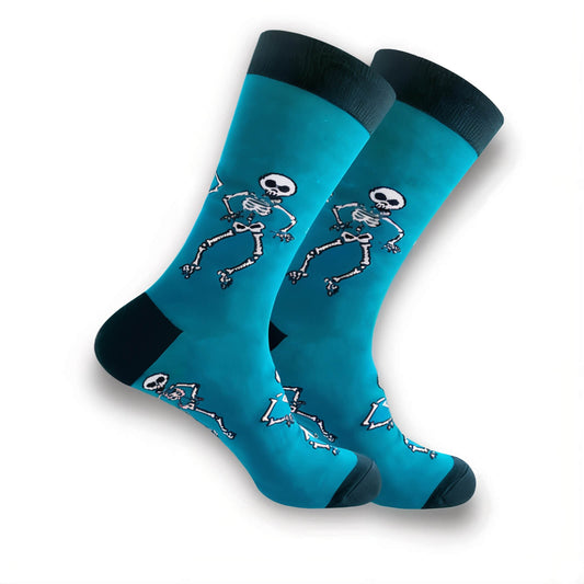 Blue Halloween Socks (cotton) - Jack Pumpkin
