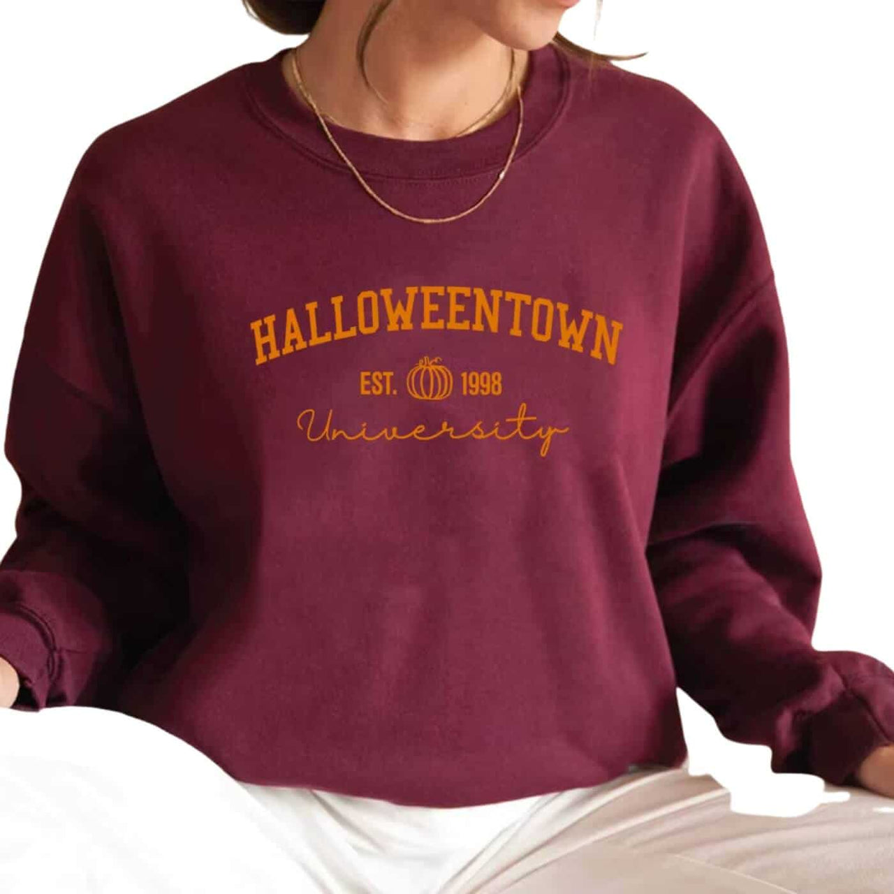 Burgundy Sweatshirt Women