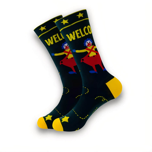 Clown Halloween Socks (cotton) - Jack Pumpkin