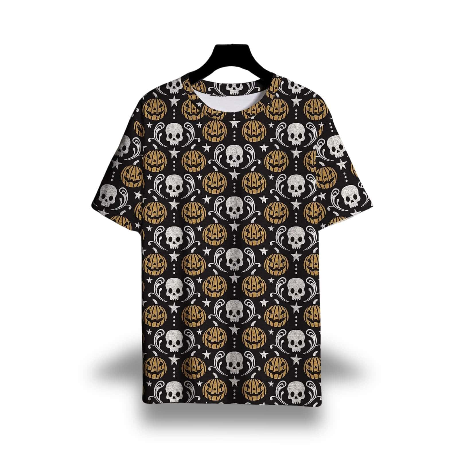 Gold Pumpkin Halloween Shirt - Jack Pumpkin