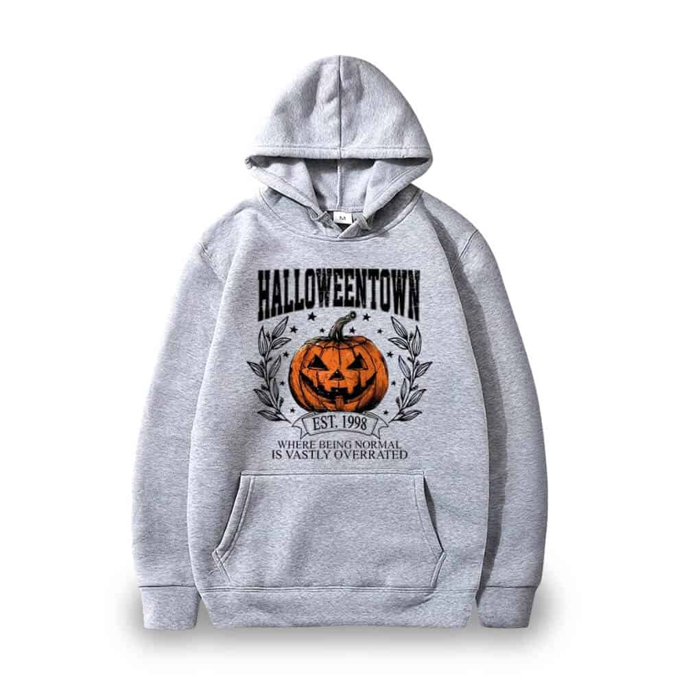 Gray Halloween Hoodie