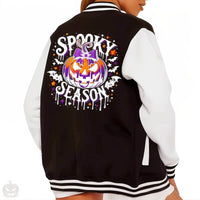 Thumbnail for Halloween Baseball Jacket - Jack Pumpkin