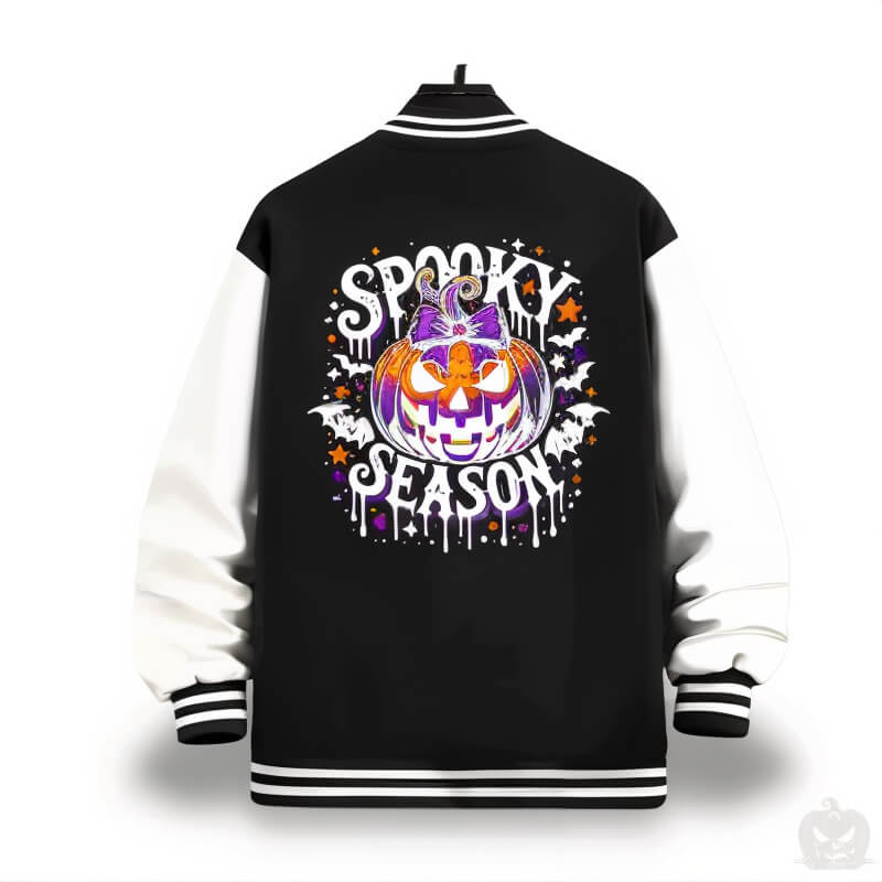 Halloween Baseball Jacket - Jack Pumpkin