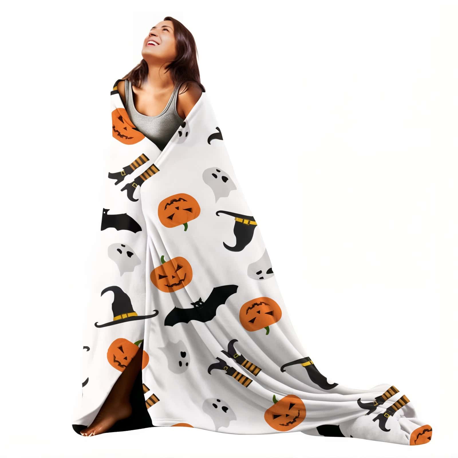 Halloween Blanket Pattern - Jack Pumpkin