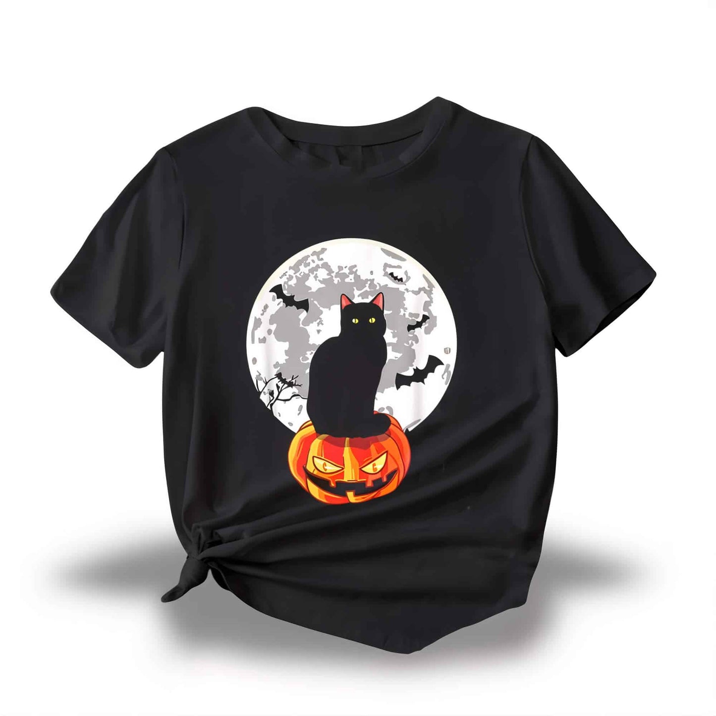 Halloween Cat Shirt - Jack Pumpkin