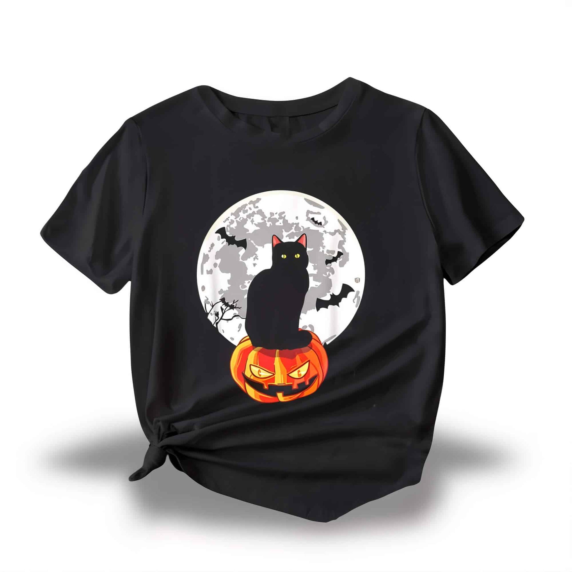 Halloween Cat Shirt - Jack Pumpkin