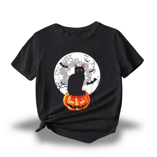 Halloween Cat Shirt - Jack Pumpkin