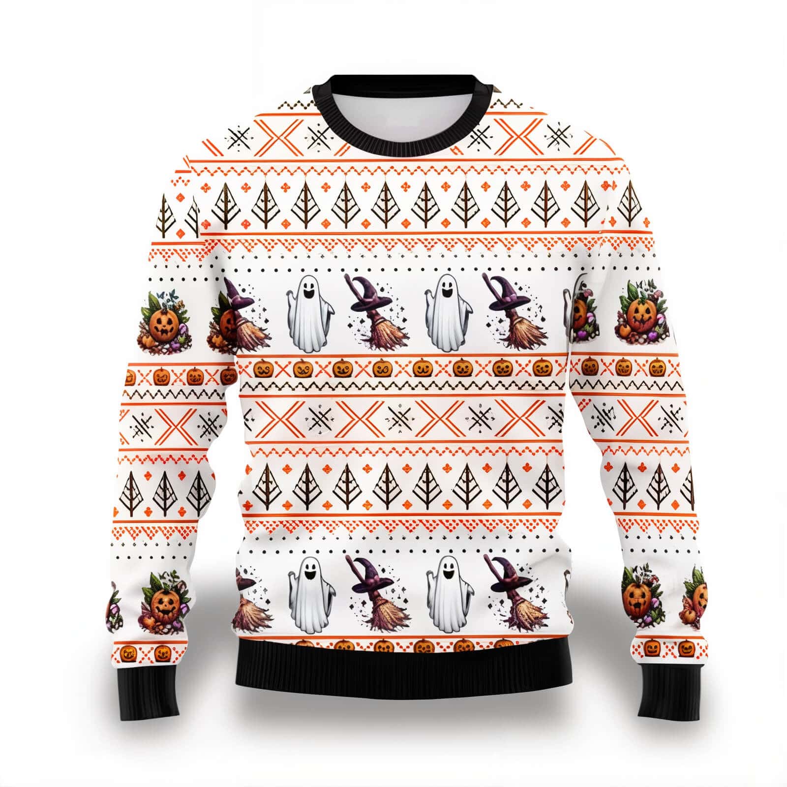 Halloween Christmas Sweater - Jack Pumpkin