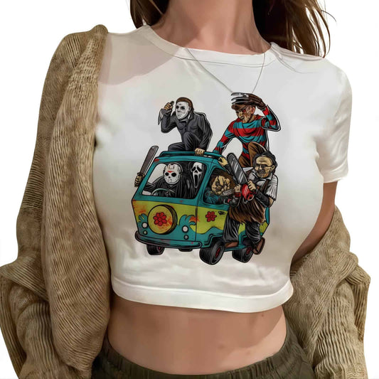 Halloween Crop Top - Jack Pumpkin