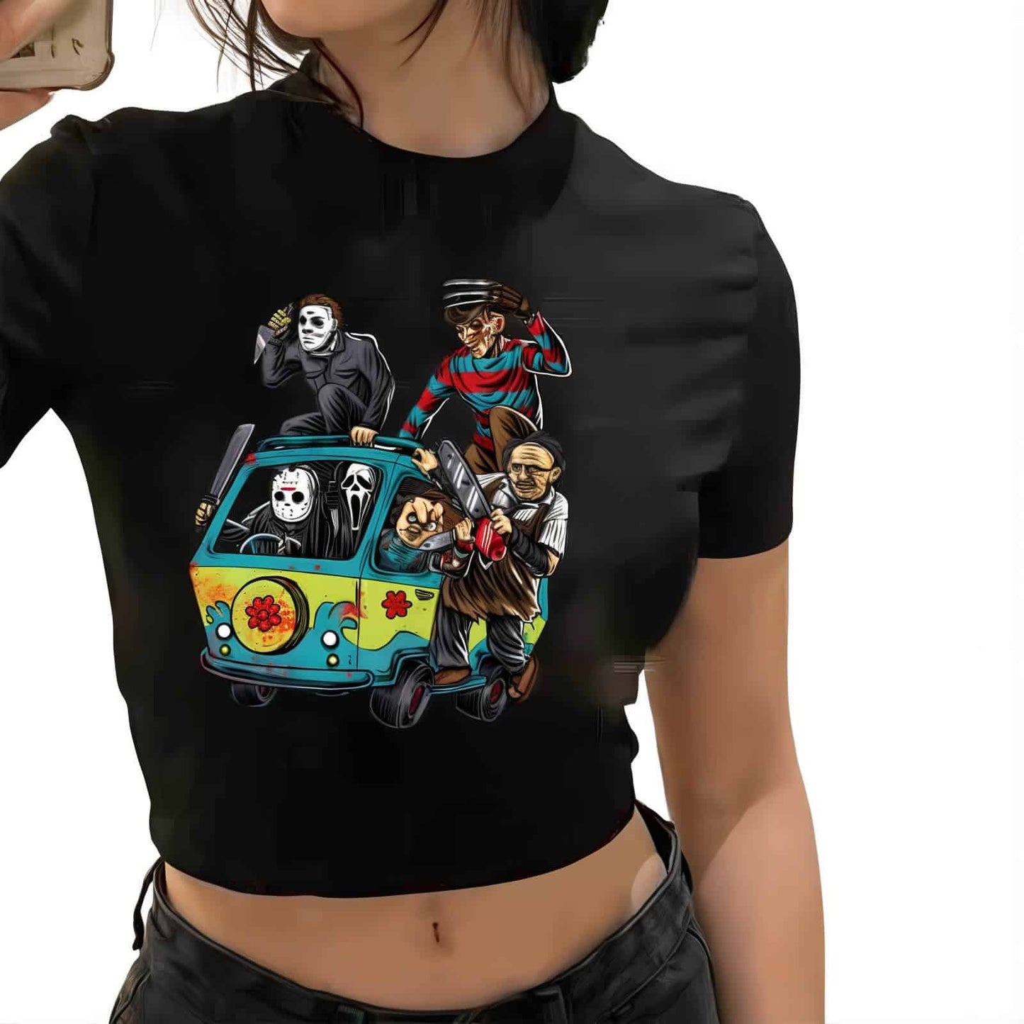 Halloween Crop Top - Jack Pumpkin